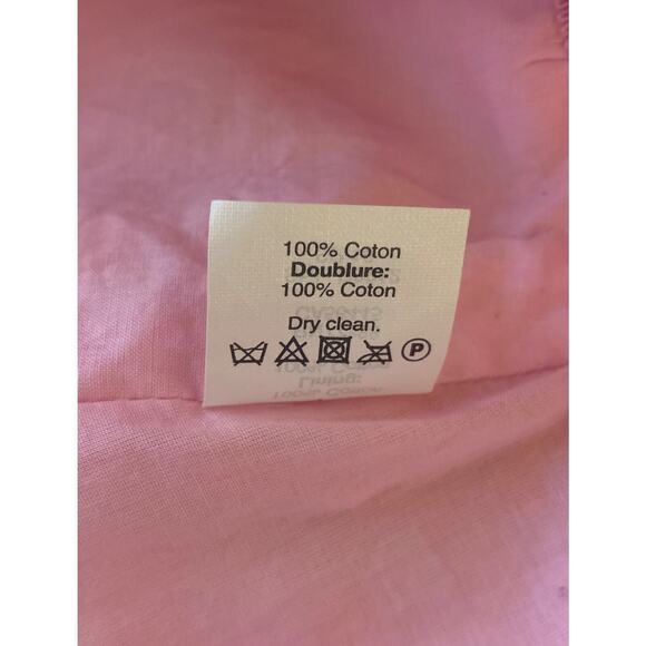 J.Crew Women's Size 10P Petite Pink Striped Pencil Cotton Spring Summer Skirt - Picture 11 of 11